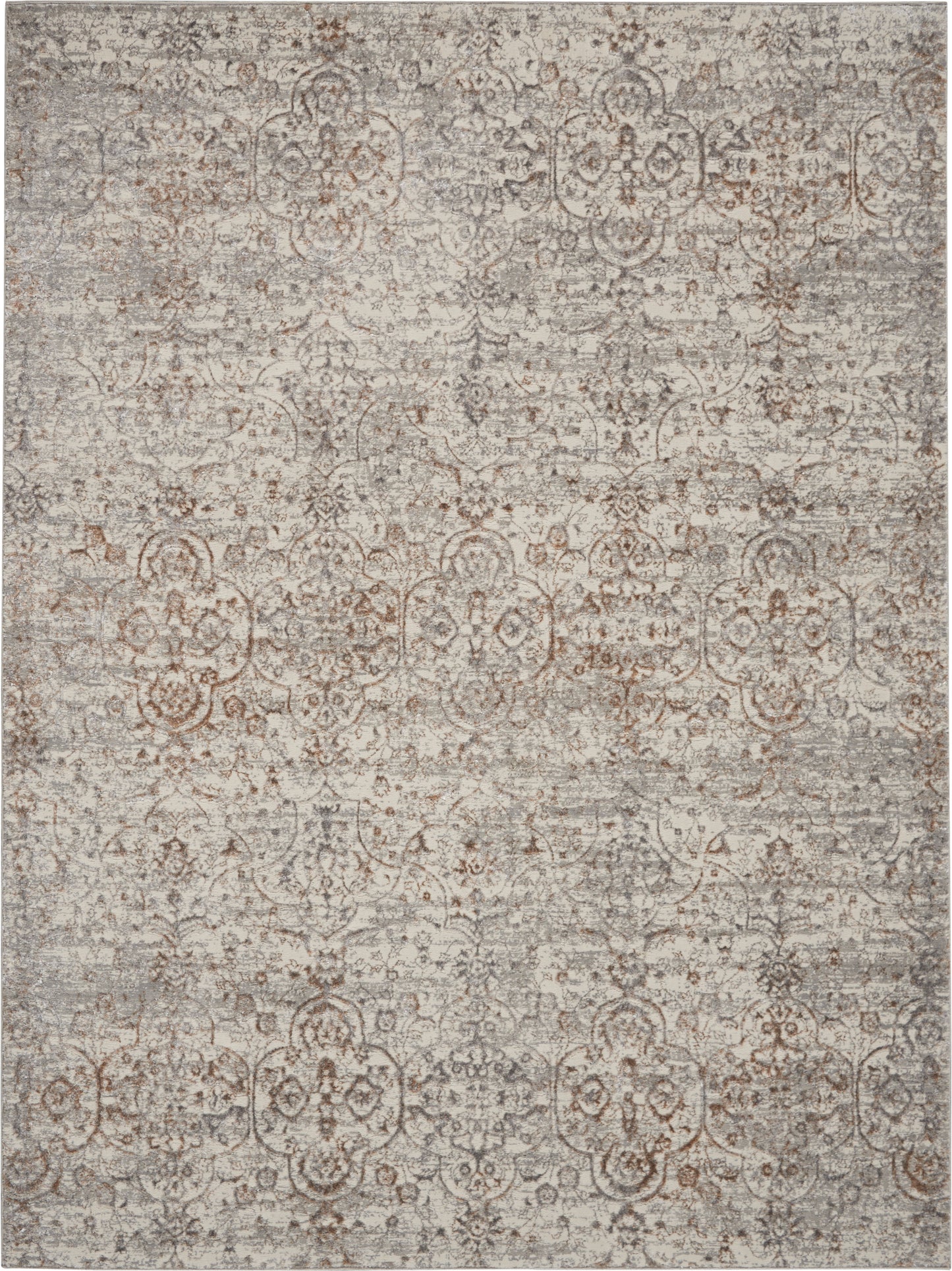 Nourison Home Royal Terrace KI43 Beige Contemporary Power-loomed Rug