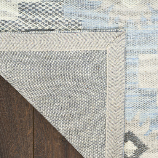 Nourison Home Copenhagen  Ivory Blue  Contemporary