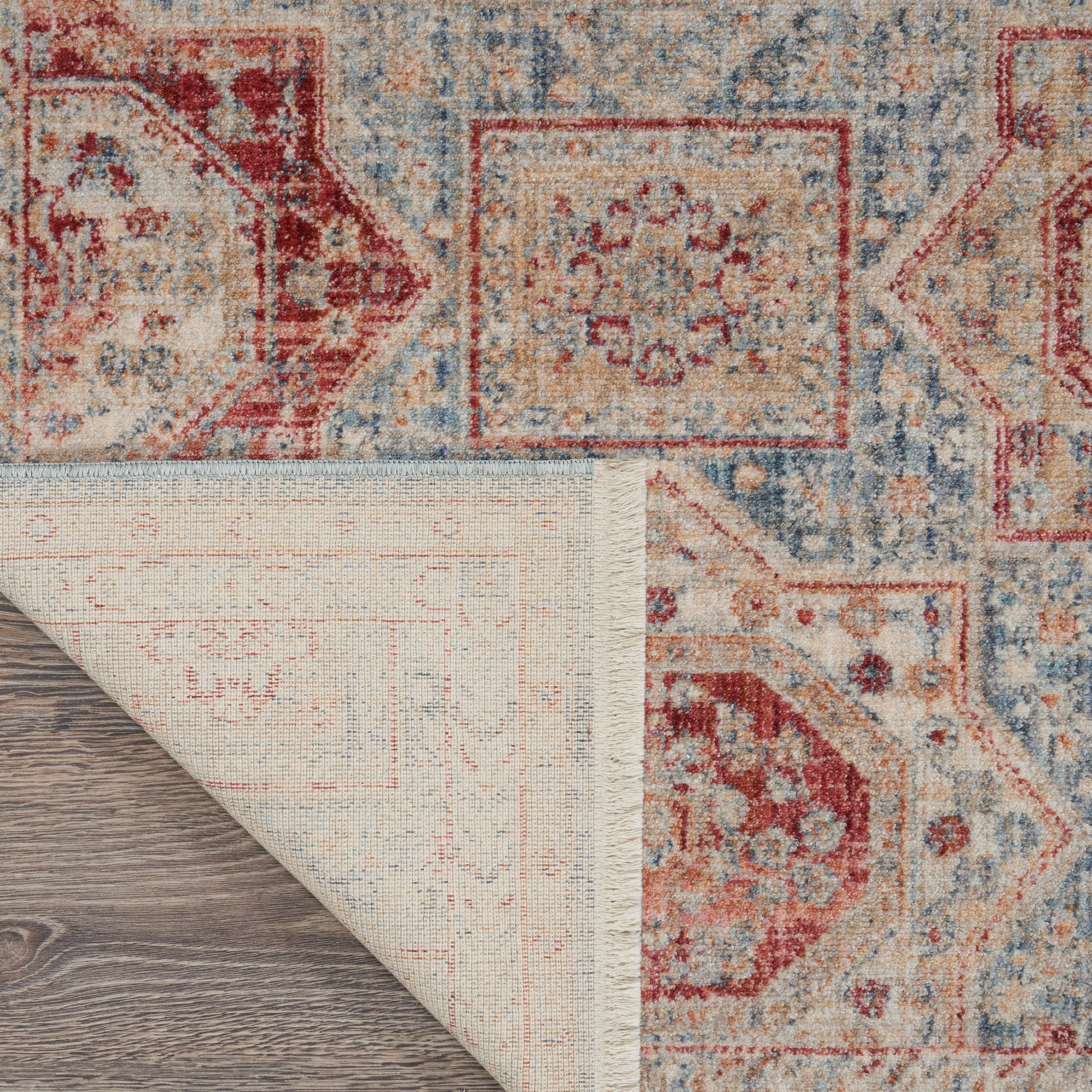 Nourison Home Homestead  Blue Multicolor  Traditional