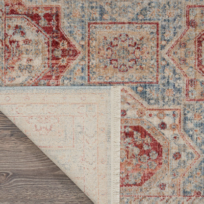 Nourison Home Homestead  Blue Multicolor  Traditional