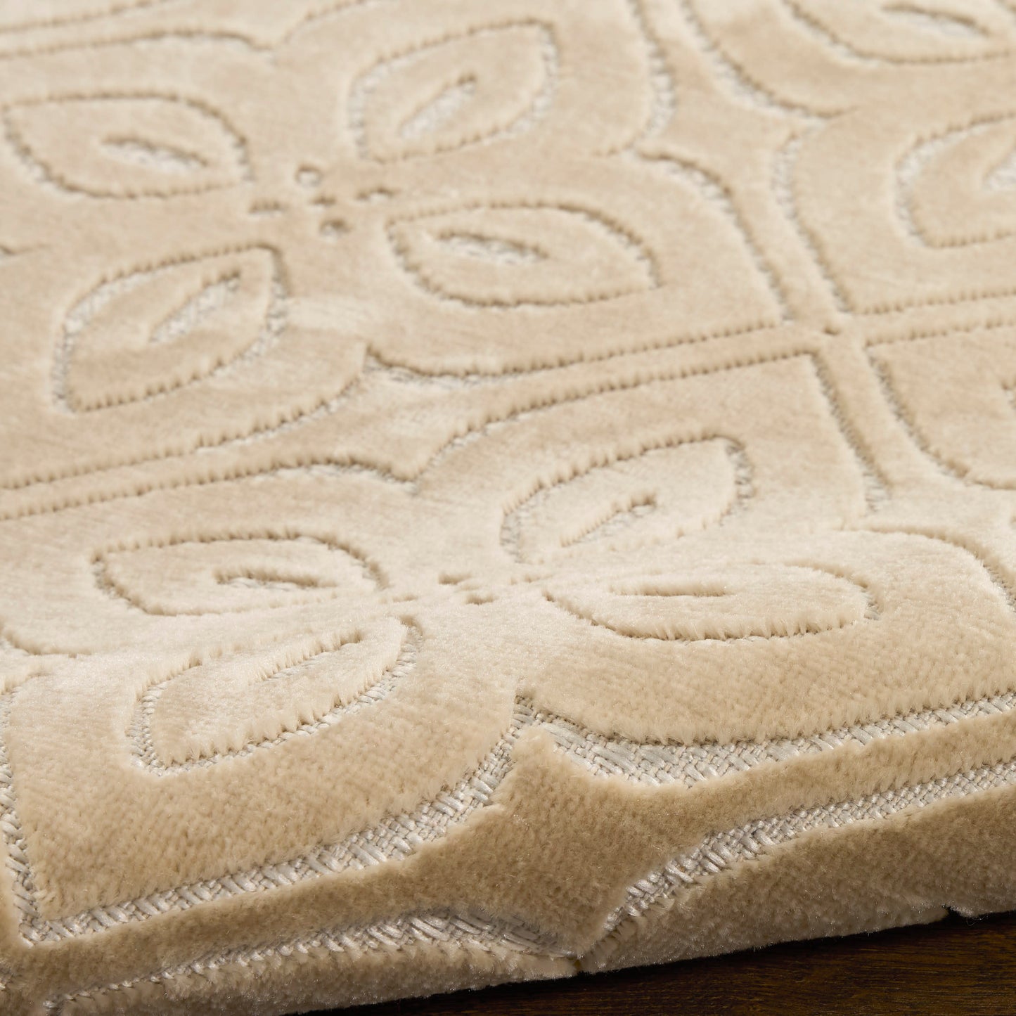 Nourison Home Washable Charm  Beige Ivory  Contemporary