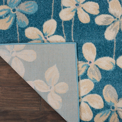 Nourison Home Tranquil  Turquoise  Contemporary