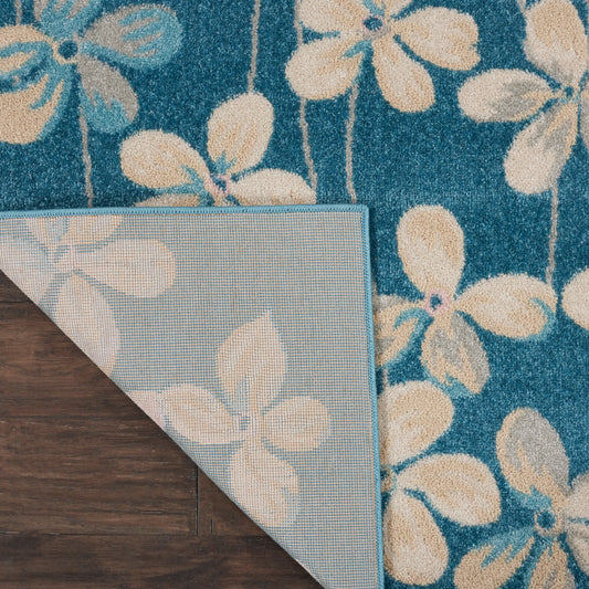 Nourison Home Tranquil  Turquoise  Contemporary