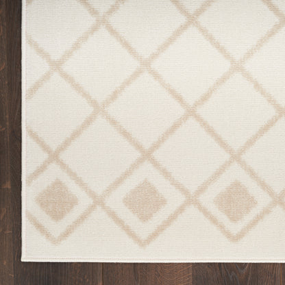 Nourison Home Grafix  Ivory Beige  Transitional