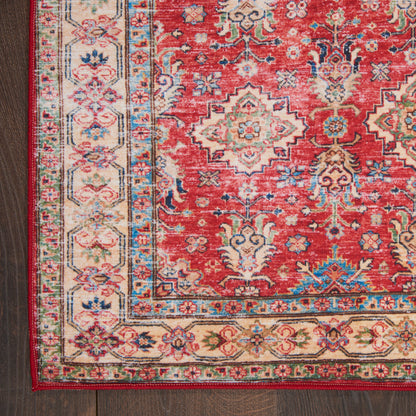 Nourison Home Fulton  Red  Traditional