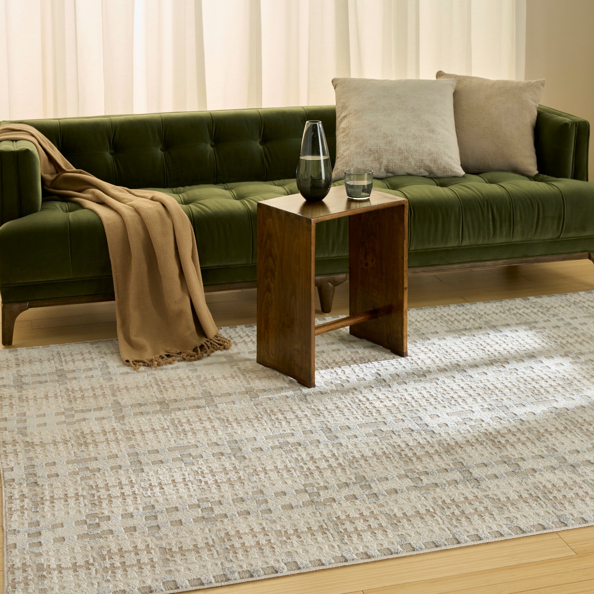 Nourison Home Nordic  Ivory Multicolor  Contemporary