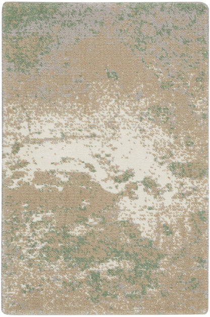 Nourison Home Twilight TWI06 Ivory Green Contemporary Power-loomed Rug