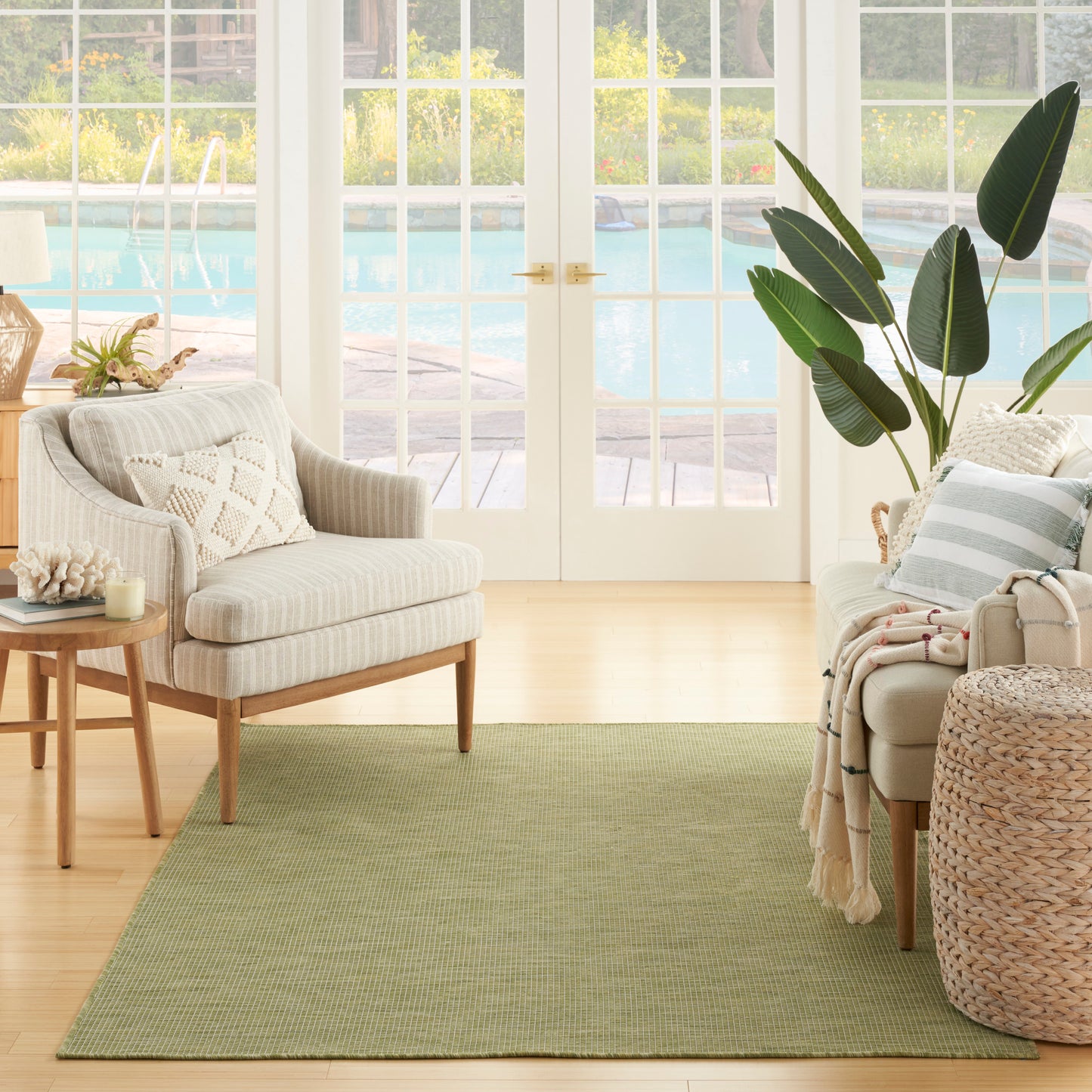 Nourison Home Positano  Green  Contemporary