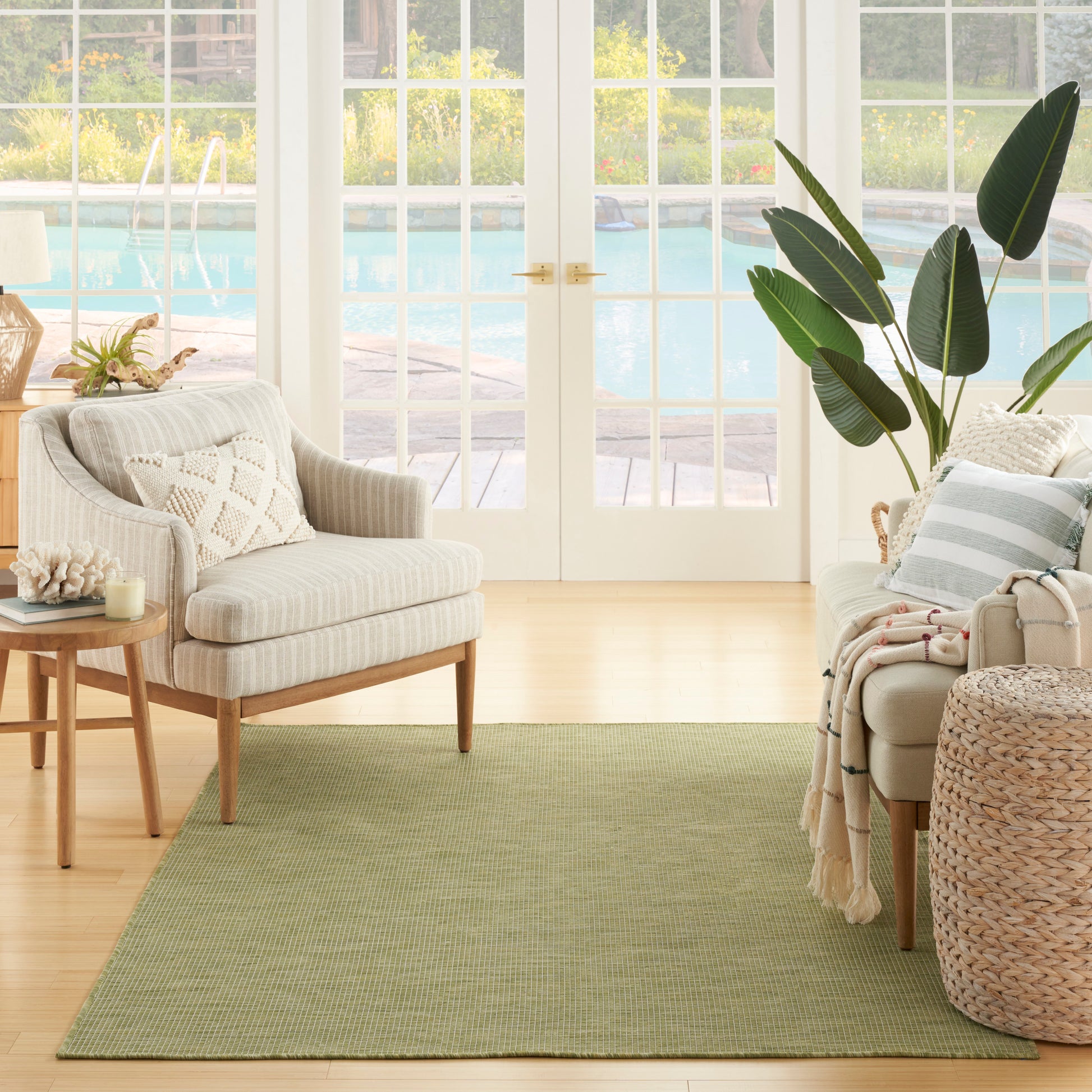 Nourison Home Positano  Green  Contemporary