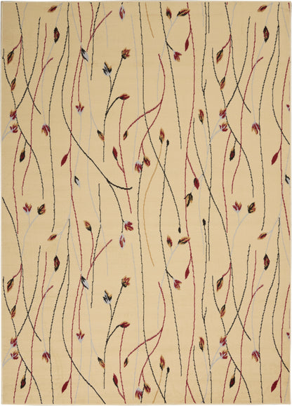 Nourison Home Grafix GRF15 Cream Contemporary Power-loomed Rug