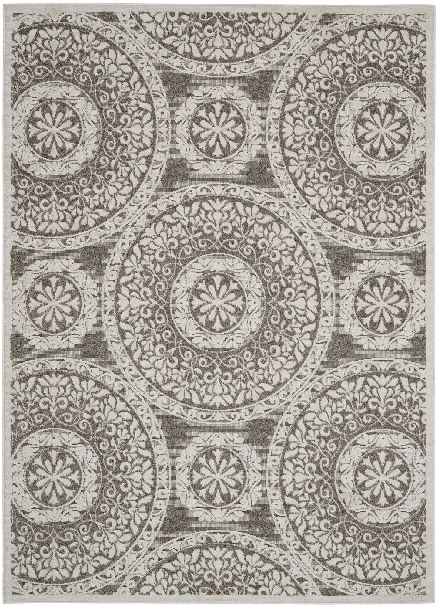 Nourison Home Key Largo KLG03 Taupe Contemporary Power-loomed Rugs