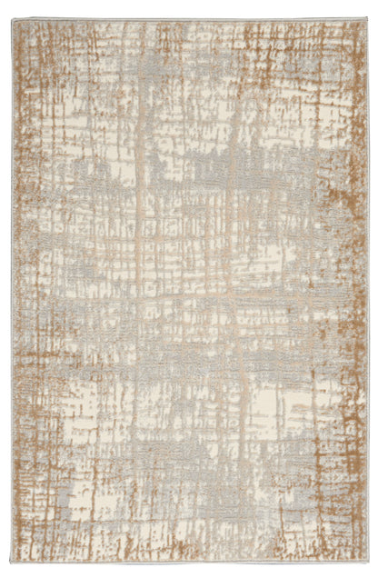 Calvin Klein CK950 Rush CK950 Ivory Taupe Contemporary Power-loomed Rug