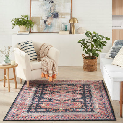 Nourison Home Vintage Home  Navy  Traditional