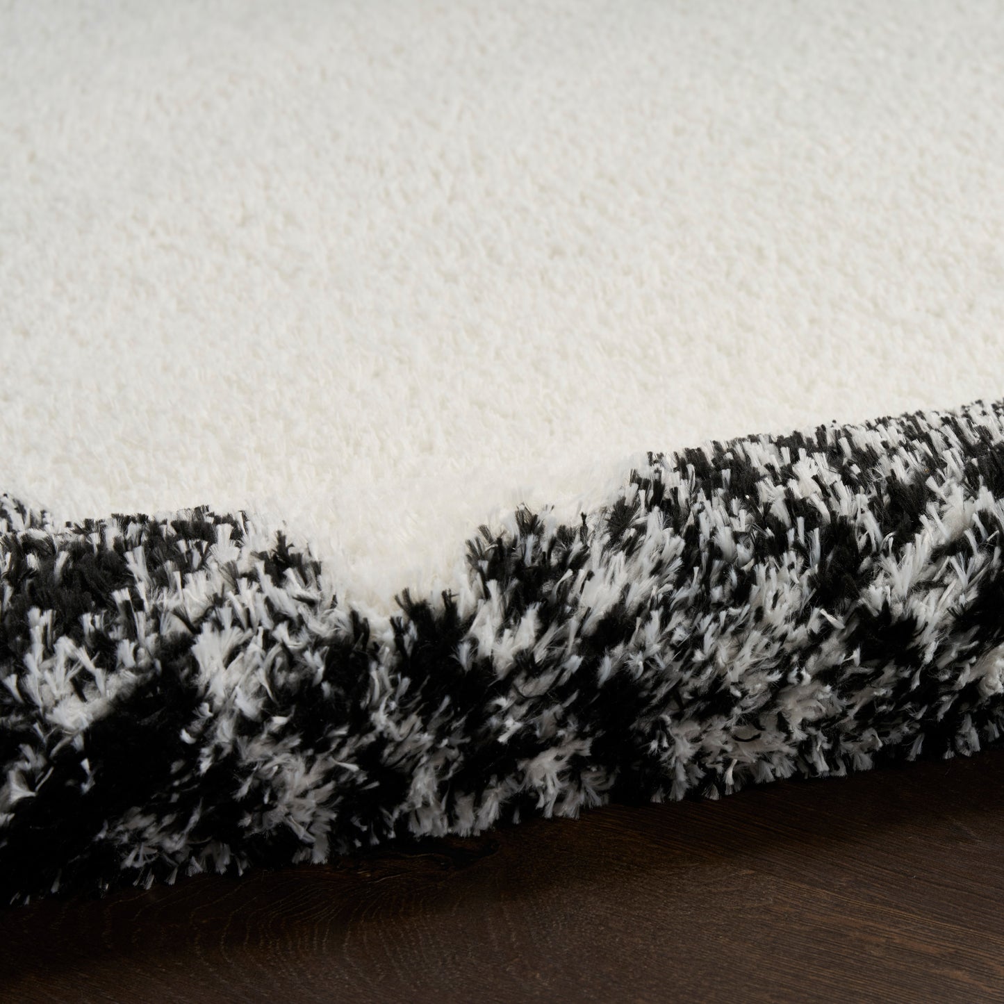 Nourison Home Pacific Shag  Ivory Black  Contemporary