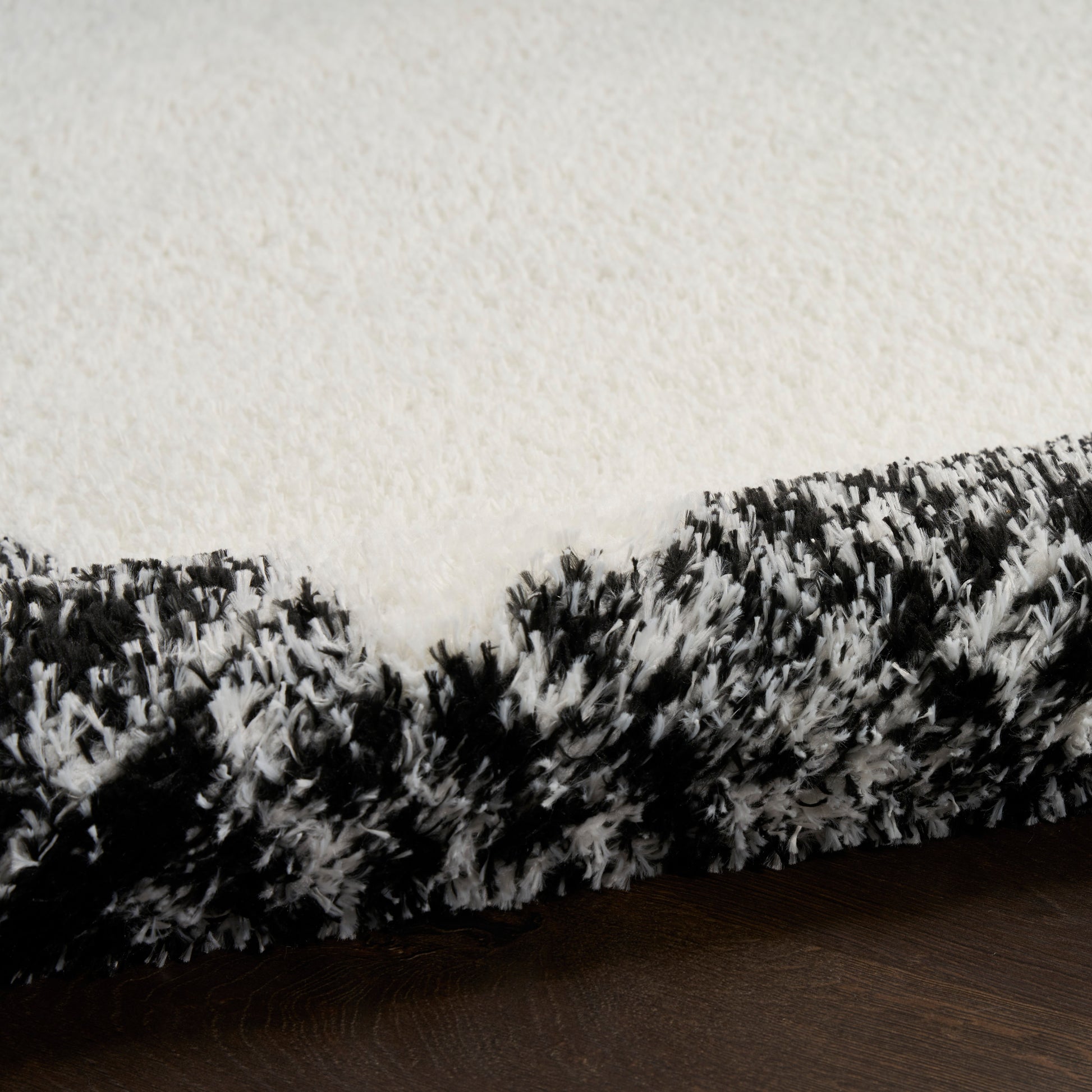 Nourison Home Pacific Shag  Ivory Black  Contemporary