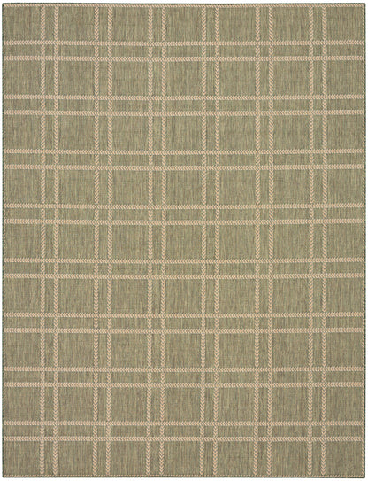 Nourison Home Horizon Indoor/Outdoor  Green  Contemporary