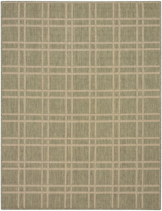 Nourison Home Horizon Indoor/Outdoor  Green  Contemporary
