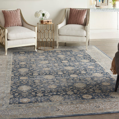 Nourison Home Malta  Navy  Traditional