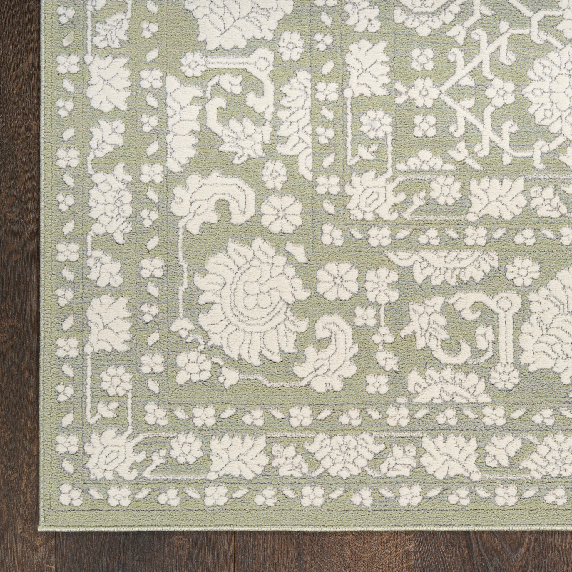 Nourison Home Grace  Sage  Traditional