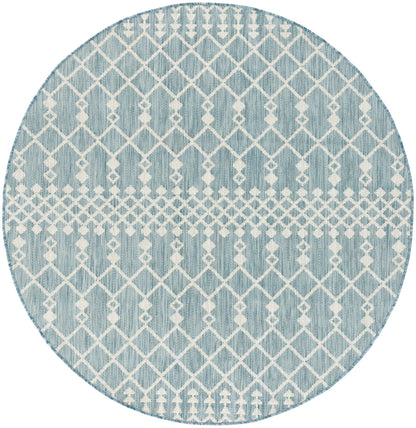 Nourison Home Positano POS02 Aqua Contemporary Power-loomed Rug