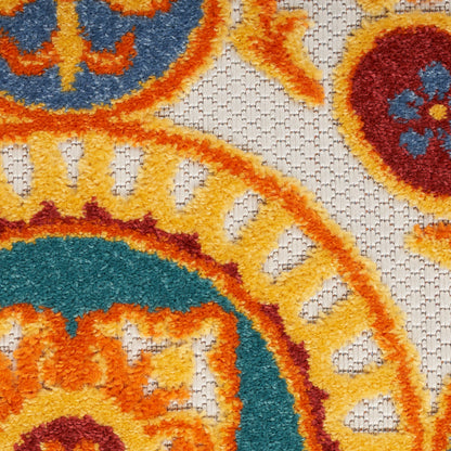 Nourison Home Aloha  Multicolor  Contemporary