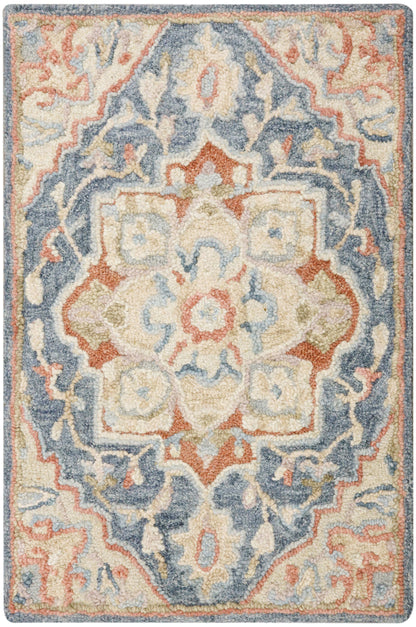 Nourison Home Maison MSO06 Blue Ivory Traditional Hand Tufted Rug