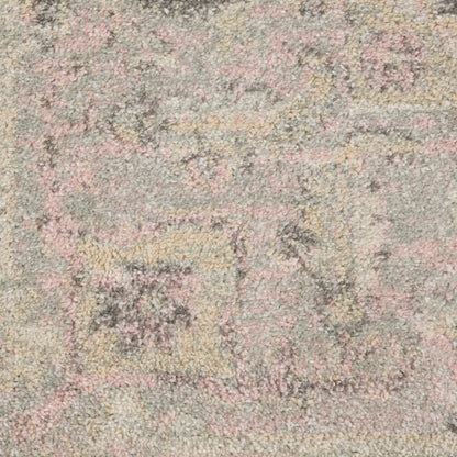 Nourison Home Tranquil  Ivory Pink  Transitional