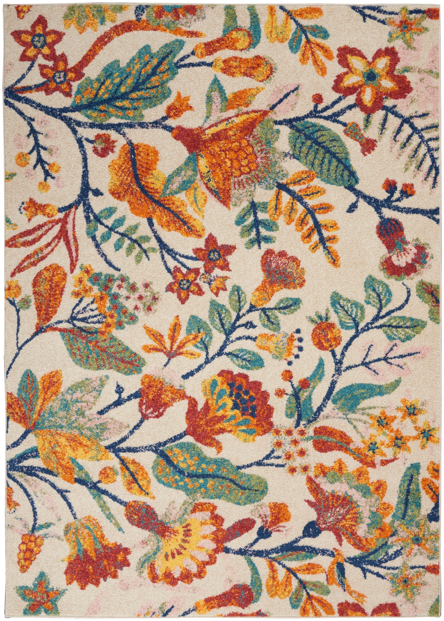 Nourison Home Allur ALR09 Ivory Multicolor Contemporary Power-loomed Rug