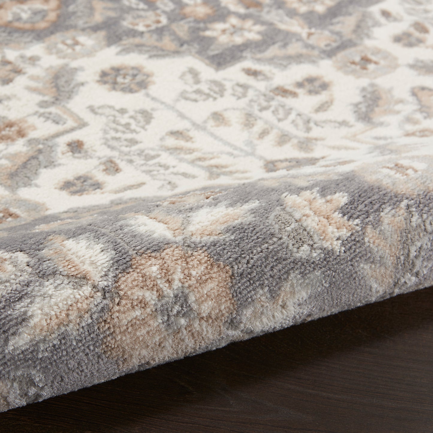 Nourison Home Elation  Ivory Grey  Traditional