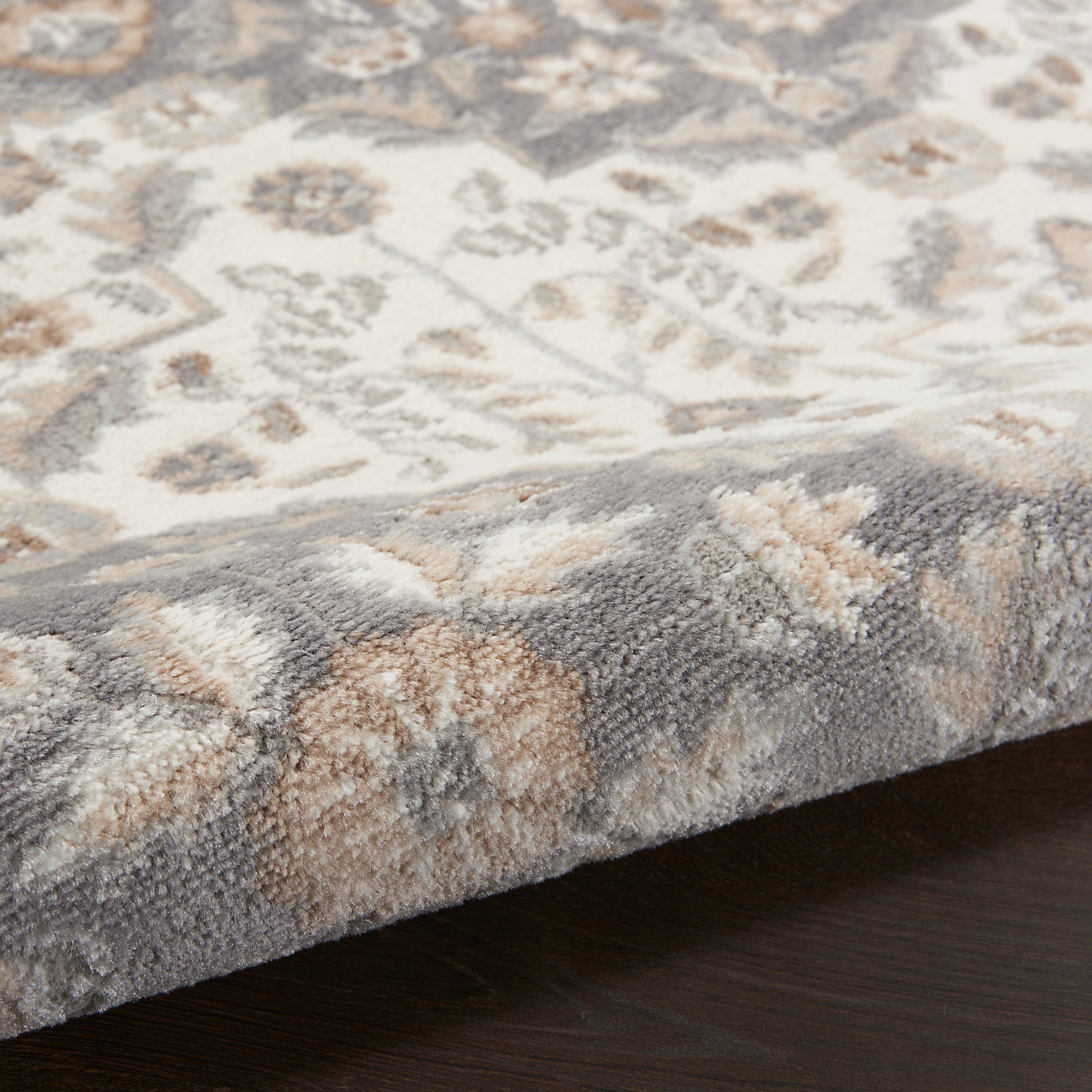 Nourison Home Elation  Ivory Grey  Traditional