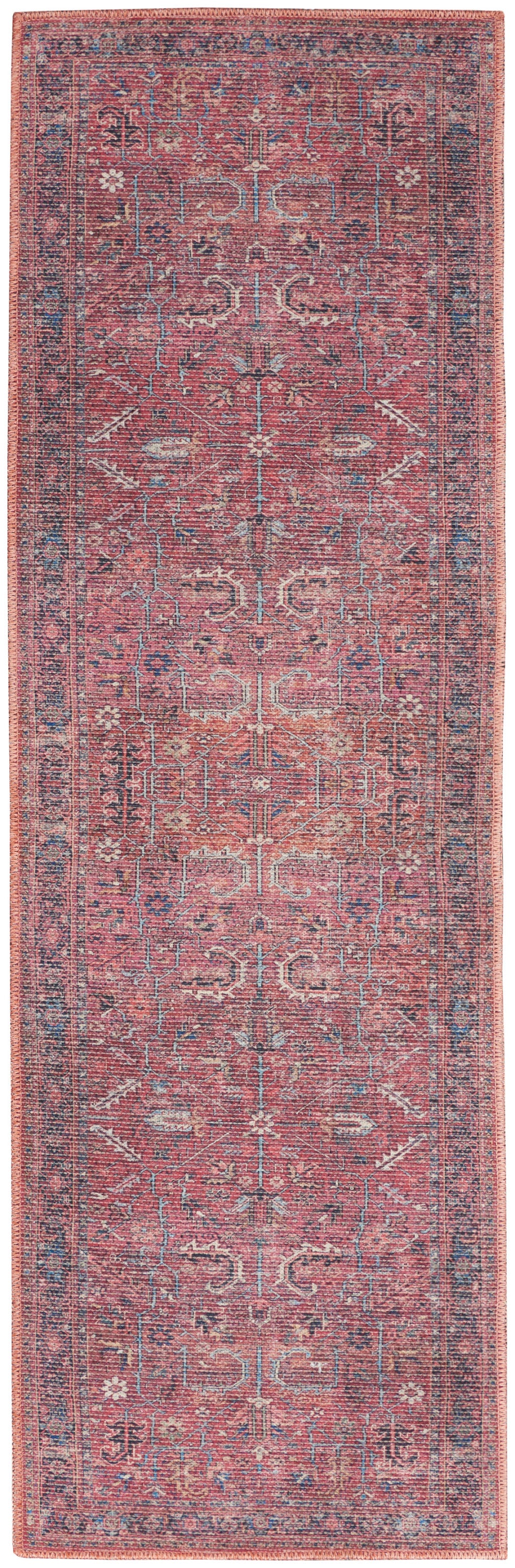 Nourison Home New Concept Washables SR102 Brick Traditional Machine Woven Rug