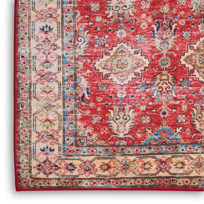 Nourison Home Fulton  Red  Traditional