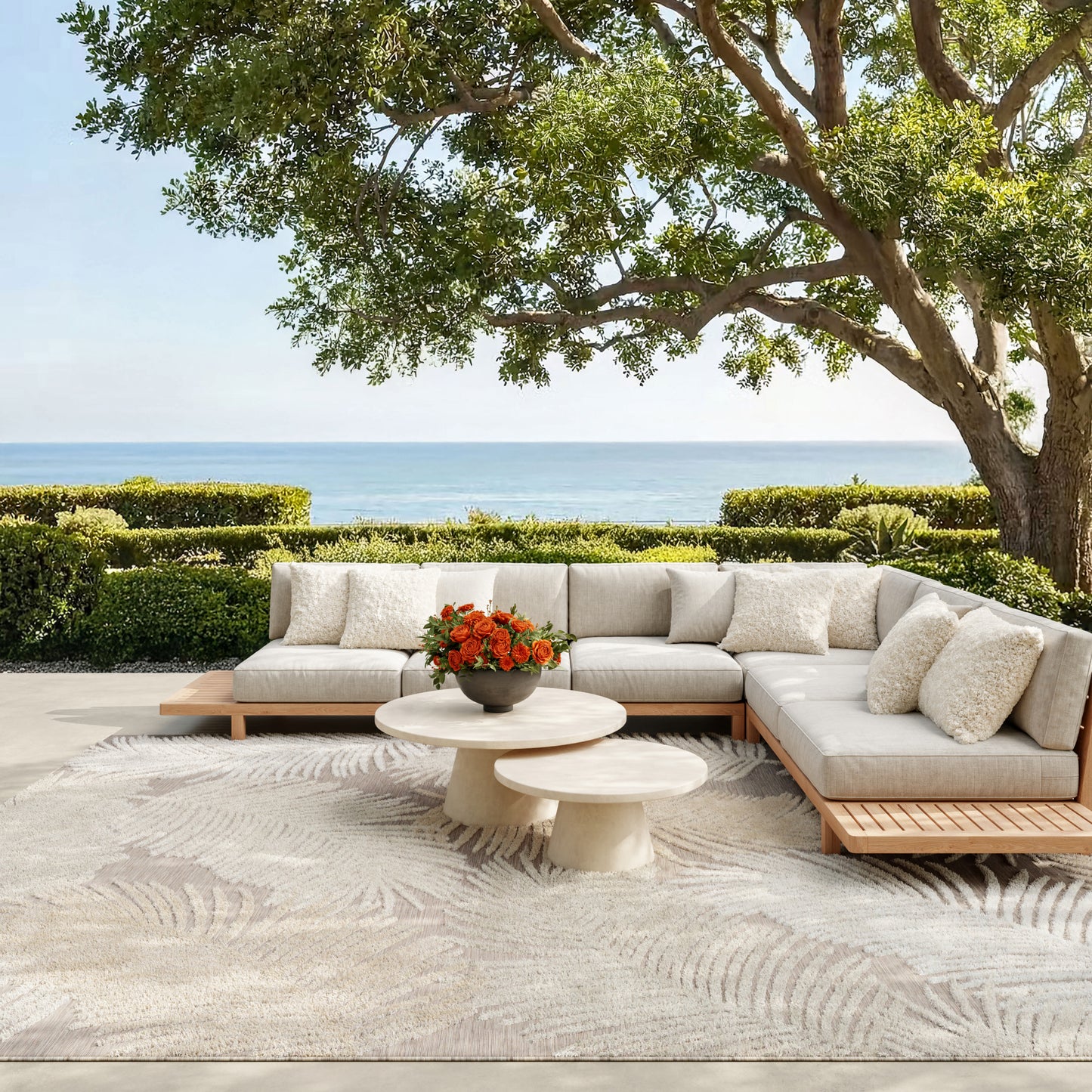 Nourison Home Suncoast  Beige  Contemporary