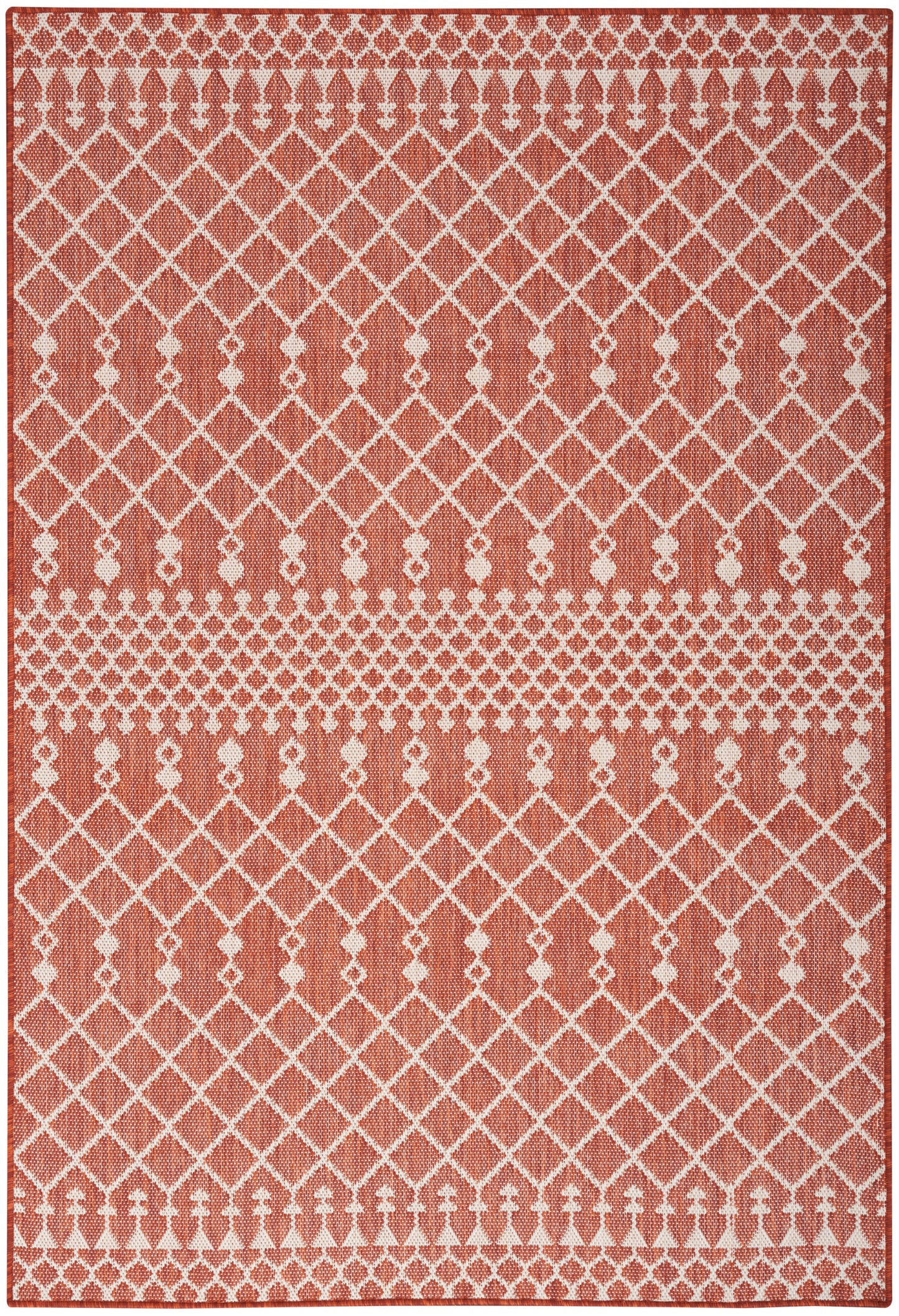 Nourison Home Positano POS02 Terracotta Contemporary Power-loomed Rug