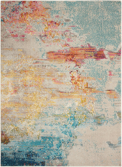 Nourison Home Celestial CES02 Sealife Contemporary Power-loomed Rugs