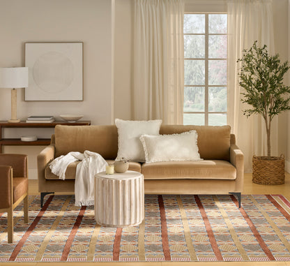 Nourison Home Nordic  Rust Multicolor  Contemporary