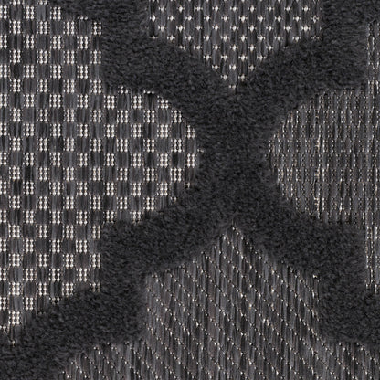 Nourison Home Easy Care  Charcoal Black  Contemporary