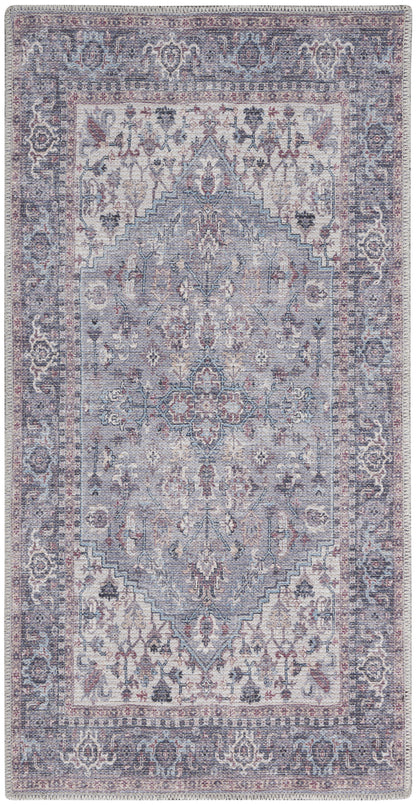 Nourison Home New Concept Washables SR104 Grey Traditional Machine Woven Rug