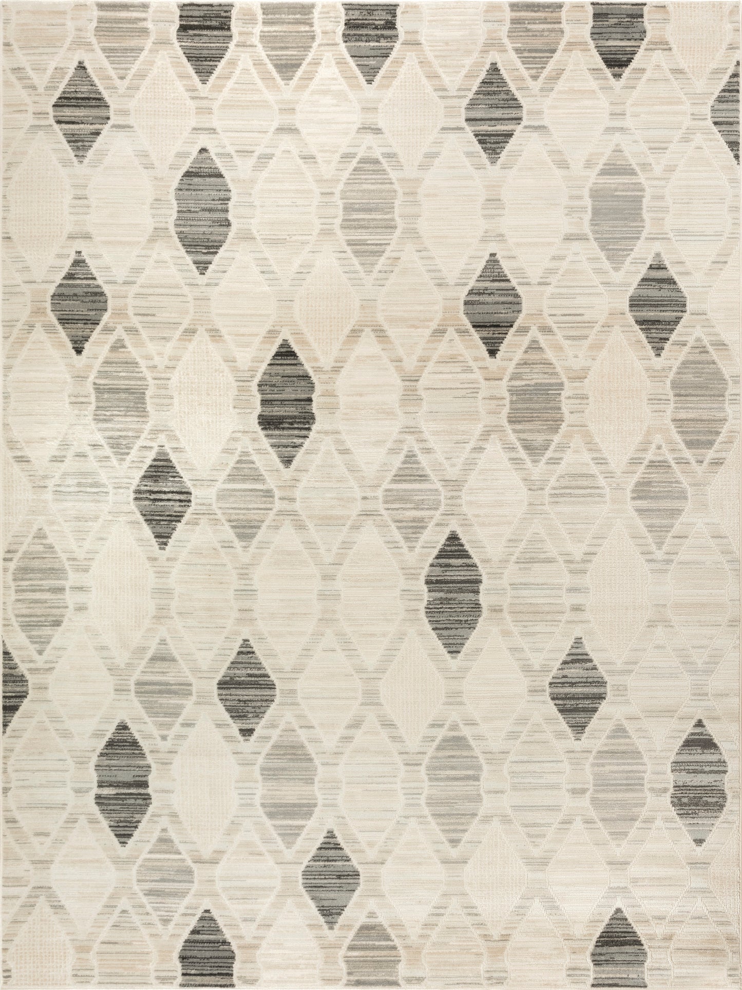 Nourison Home Serenity Home SRH08 Beige Grey Contemporary Loom-woven Rug