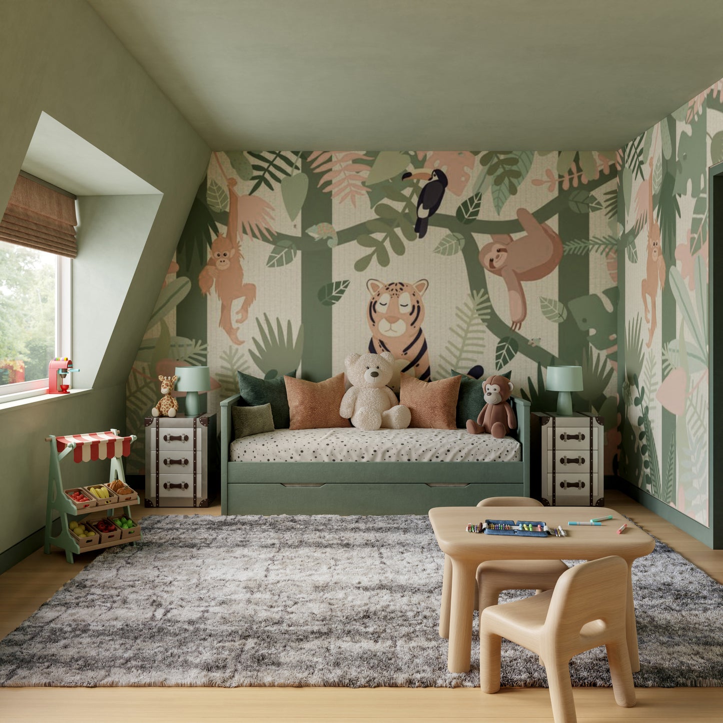 Nourison Home Dreamy Shag  Ivory Charcoal  Contemporary