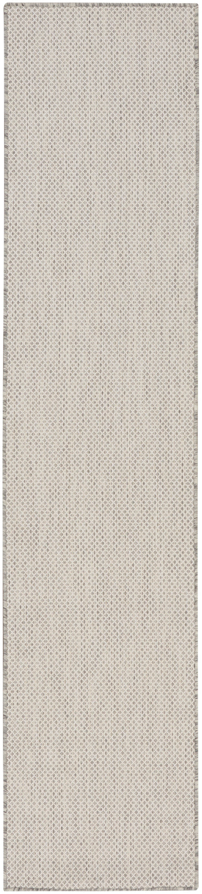 Nourison Home Courtyard COU01 Ivory Silver Contemporary Power-loomed Rug