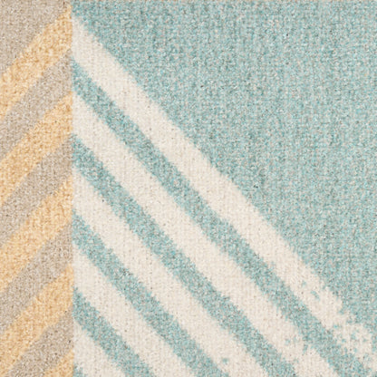 Nourison Home Washable Decor  Blue Multicolor  Contemporary