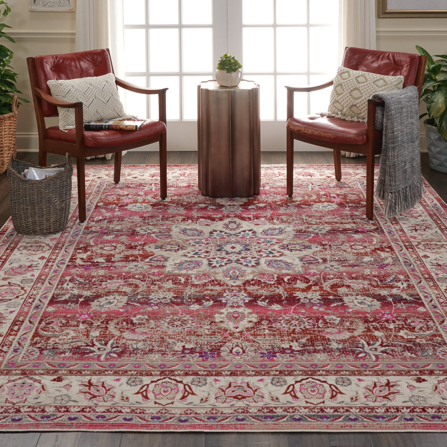Nourison Home Vintage Kashan  Red  Traditional