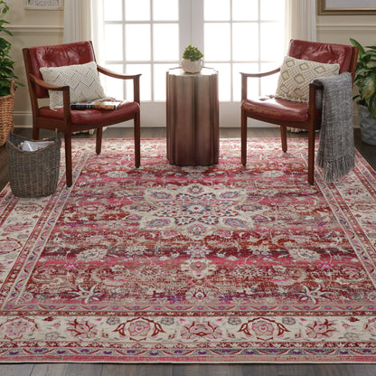 Nourison Home Vintage Kashan  Red  Traditional