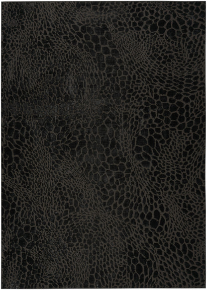 Nourison Home Desire DSR08 Charcoal Silver Contemporary Power-loomed Rug