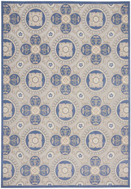 Nourison Home Aloha  Blue Grey  Contemporary