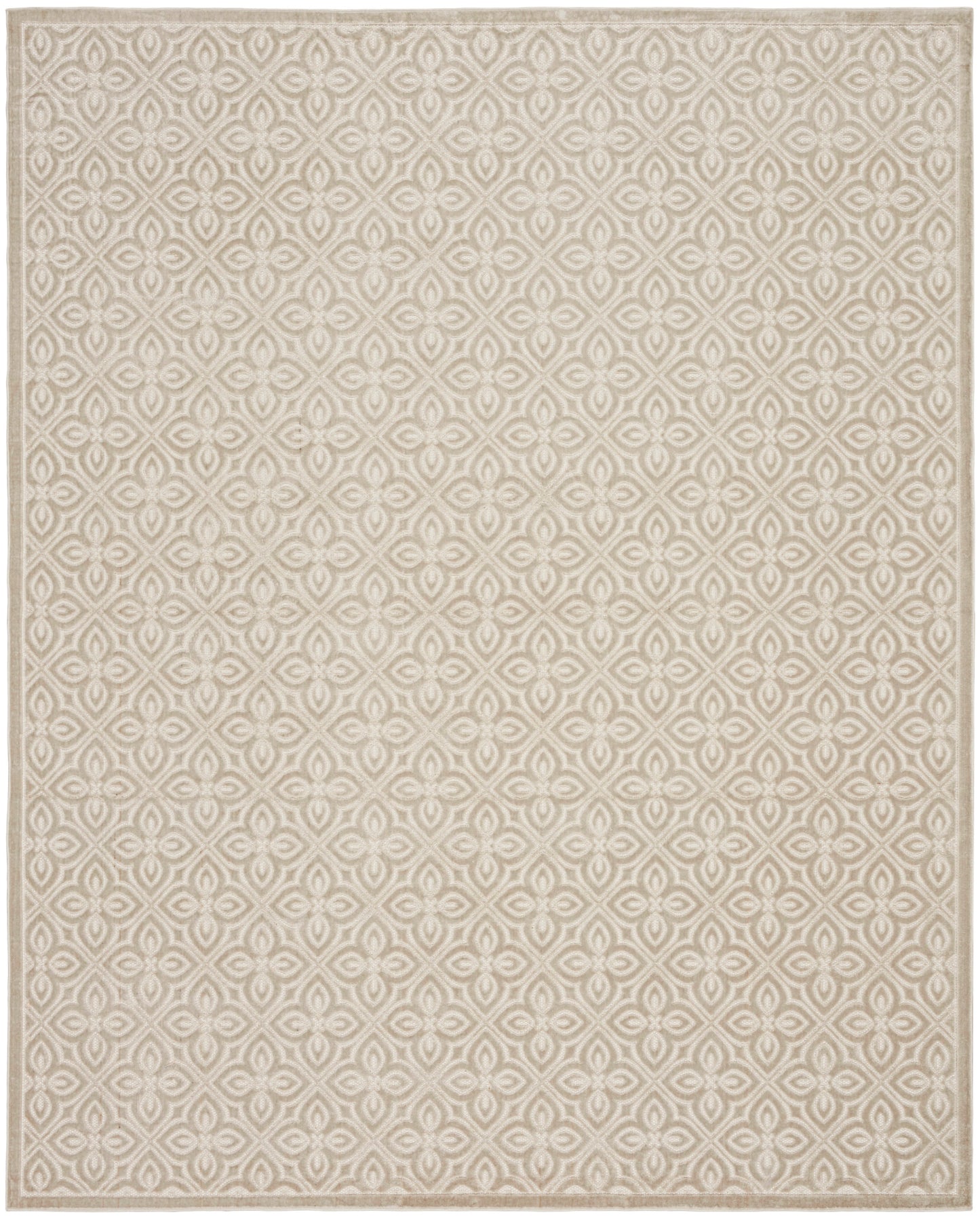 Nourison Home Washable Charm  Silver Ivory  Contemporary