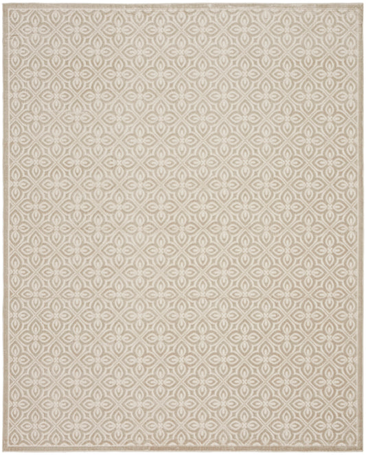 Nourison Home Washable Charm  Silver Ivory  Contemporary