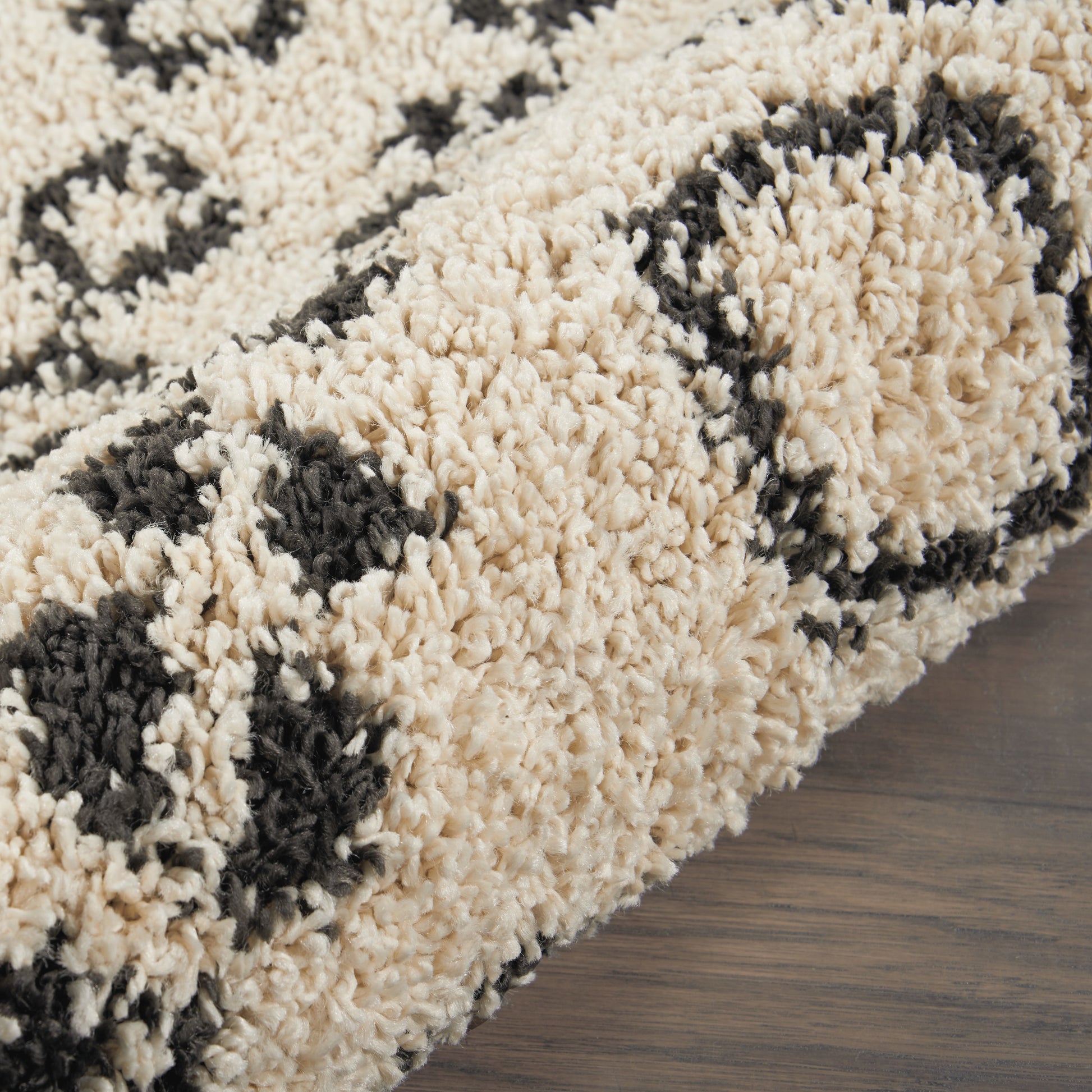 Nourison Home Moroccan Shag  Cream  Transitional