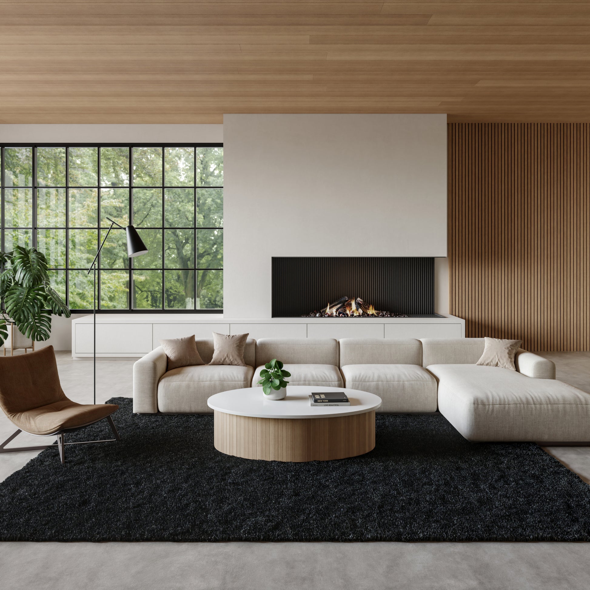 Nourison Home Pacific Shag  Black  Contemporary